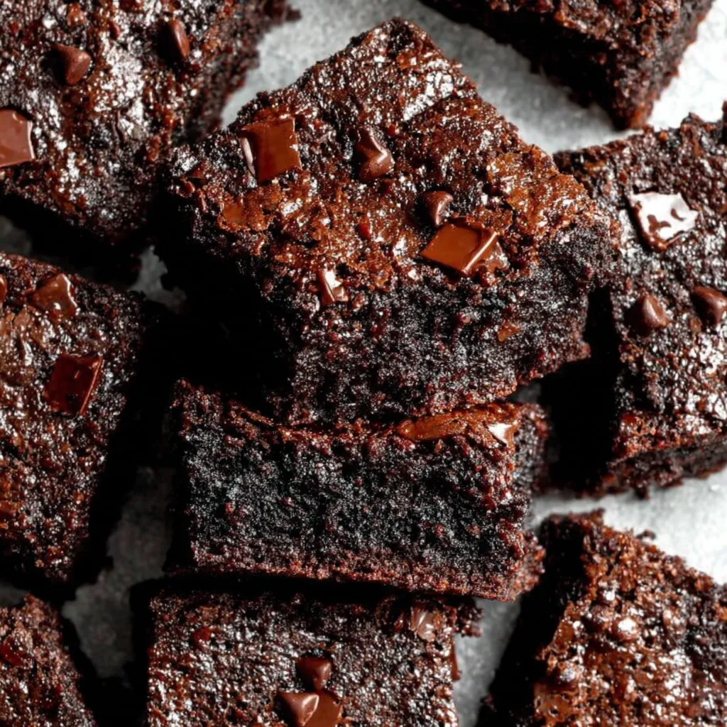 Zucchini brownies: Rich, fudgy chocolate dessert with hidden veggies.
