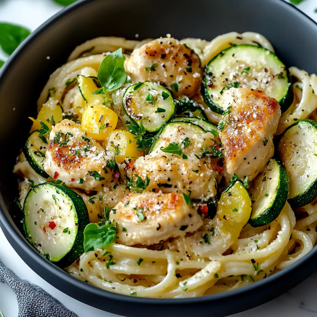 Delectable Chicken and Zucchini Pasta: A Flavorful & Easy Recipe