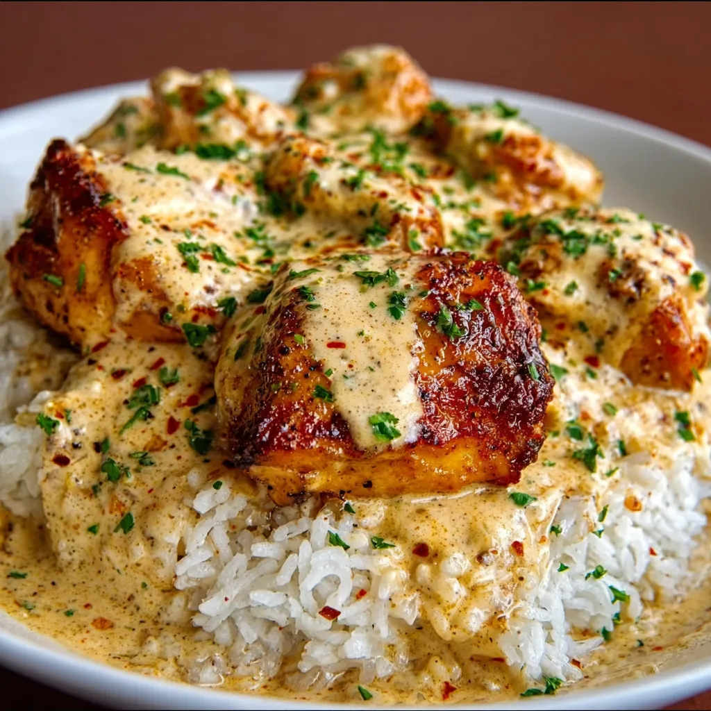 Creamy Smothered Chicken Rice: Easy Weeknight Dinner!