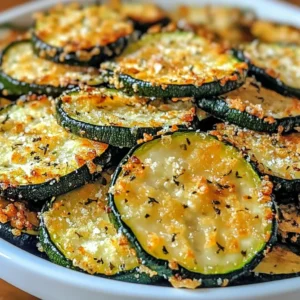 Crispy air fryer zucchini slices. Easy side dish recipe.
