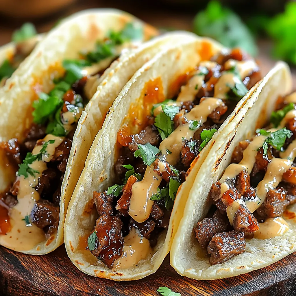 Mouthwatering Garlic Butter Honey BBQ Beef Tacos Recipe: Flavor Explosion!