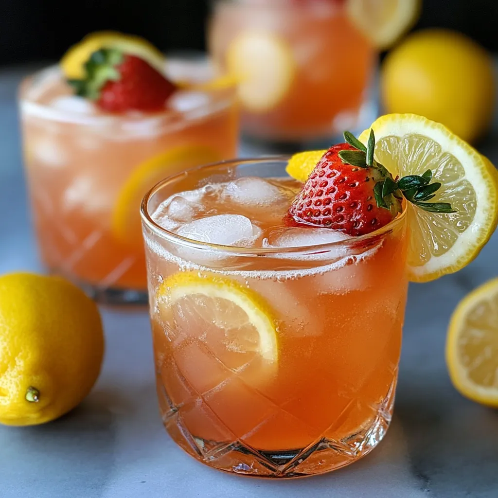Refreshing Strawberry Lemonade Whiskey Sour: A Twist on the Classic Cocktail