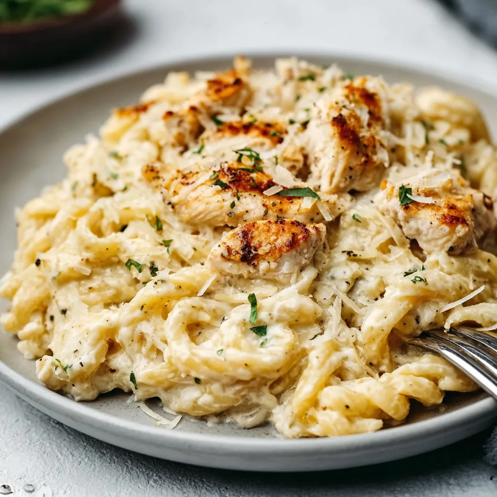 Crockpot Garlic Parmesan Chicken Pasta: Easy Dump & Forget!
