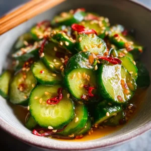 Asian cucumber salad. Refreshing and easy to make!