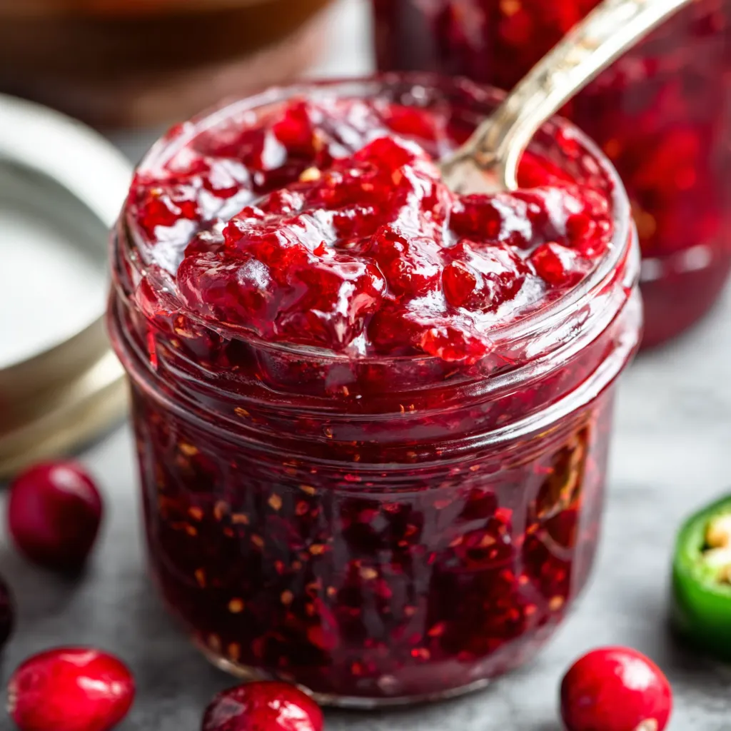 SPICY CRANBERRY JALAPEÑO JAM
