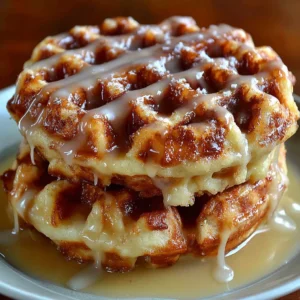 Apple Fritter Waffle Donuts: Crispy, golden waffle donuts with apple filling.