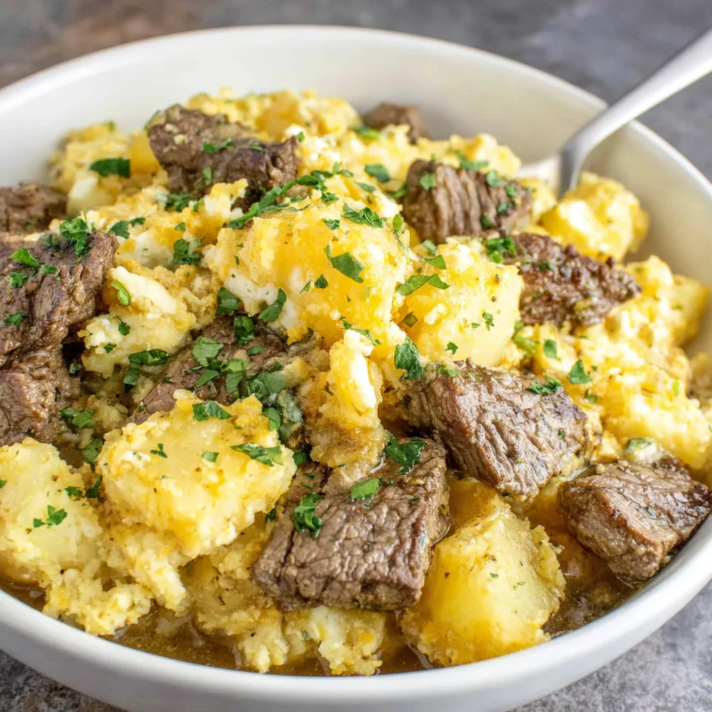 CRAZY GOOD STEAK CASSEROLE