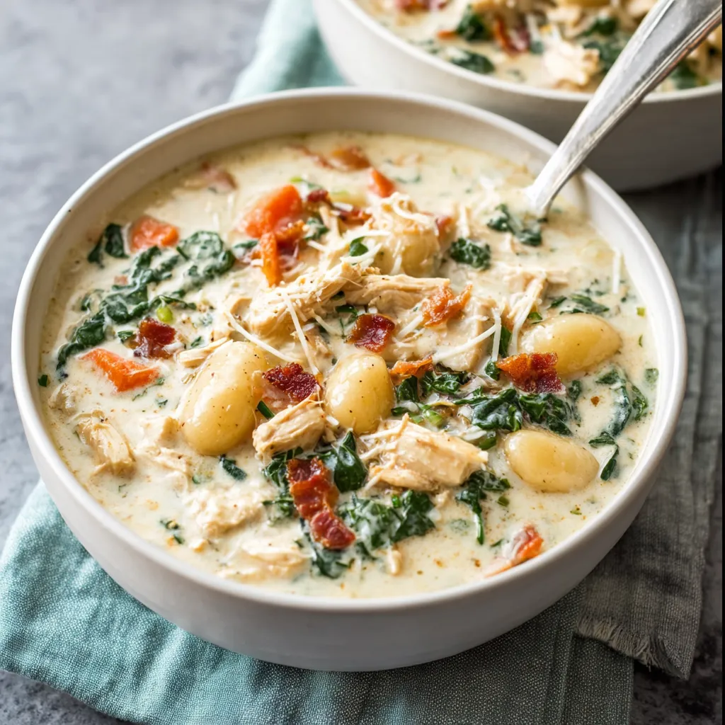 CREAMY GNOCCHI CHICKEN SOUP