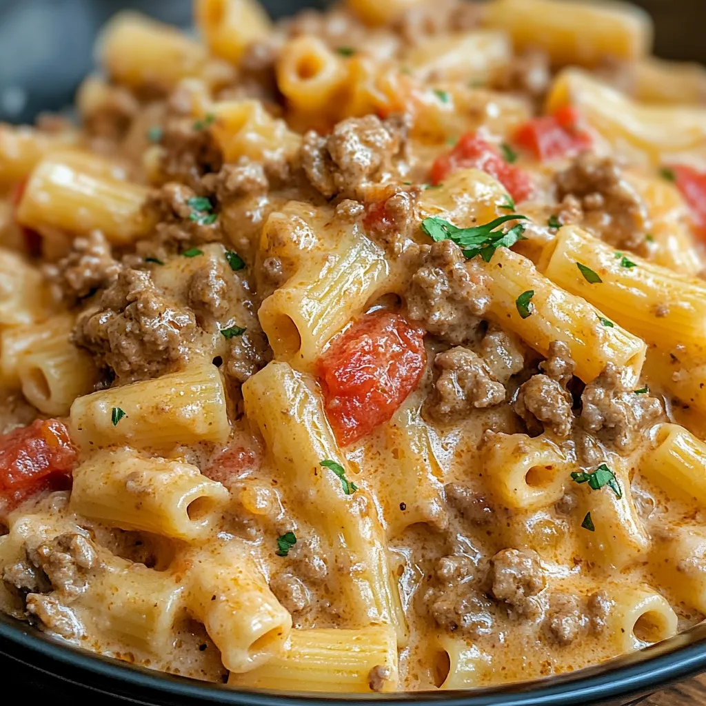 CREAMY ROTEL PASTA PERFECTION