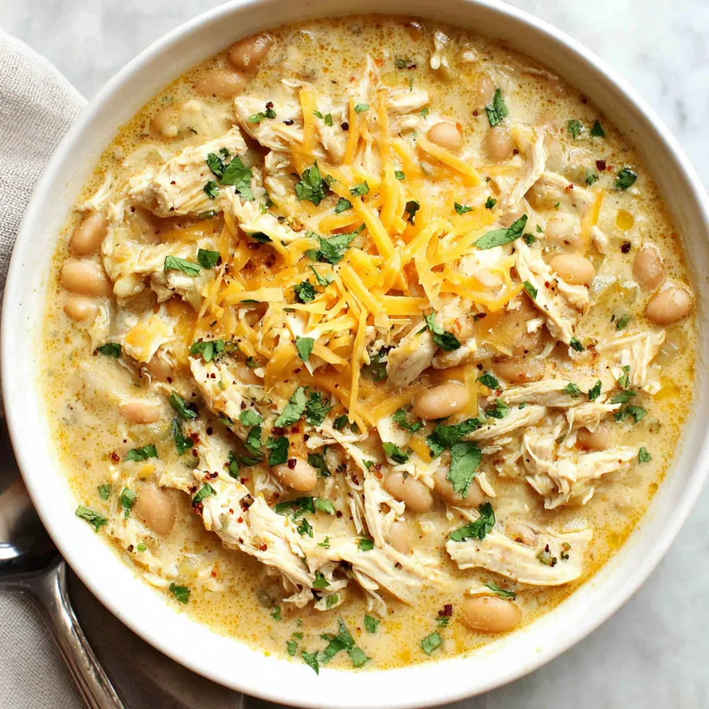 EASIEST WHITE CHICKEN CHILI