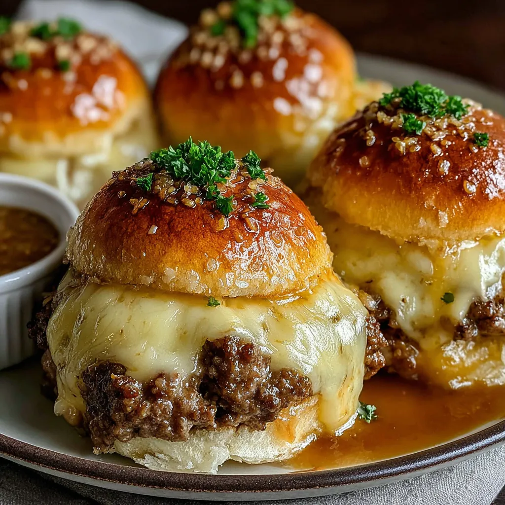 GARLIC PARMESAN BURGER BOMBS