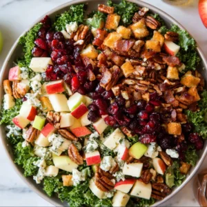 Apple cranberry pecan salad: a colorful and fresh fall salad.