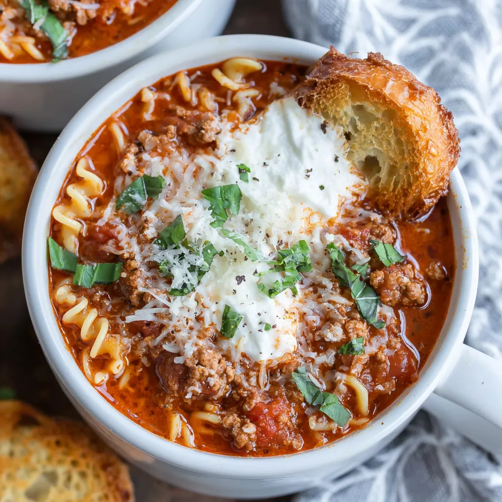 PROTEIN PACKED LASAGNA SOUP