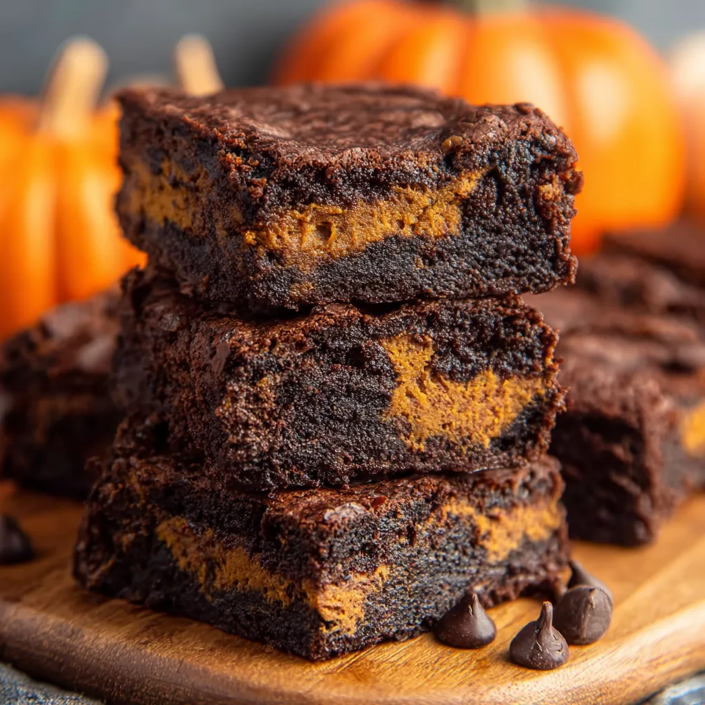 PUMPKIN BROWNIES: FALL PERFECTION