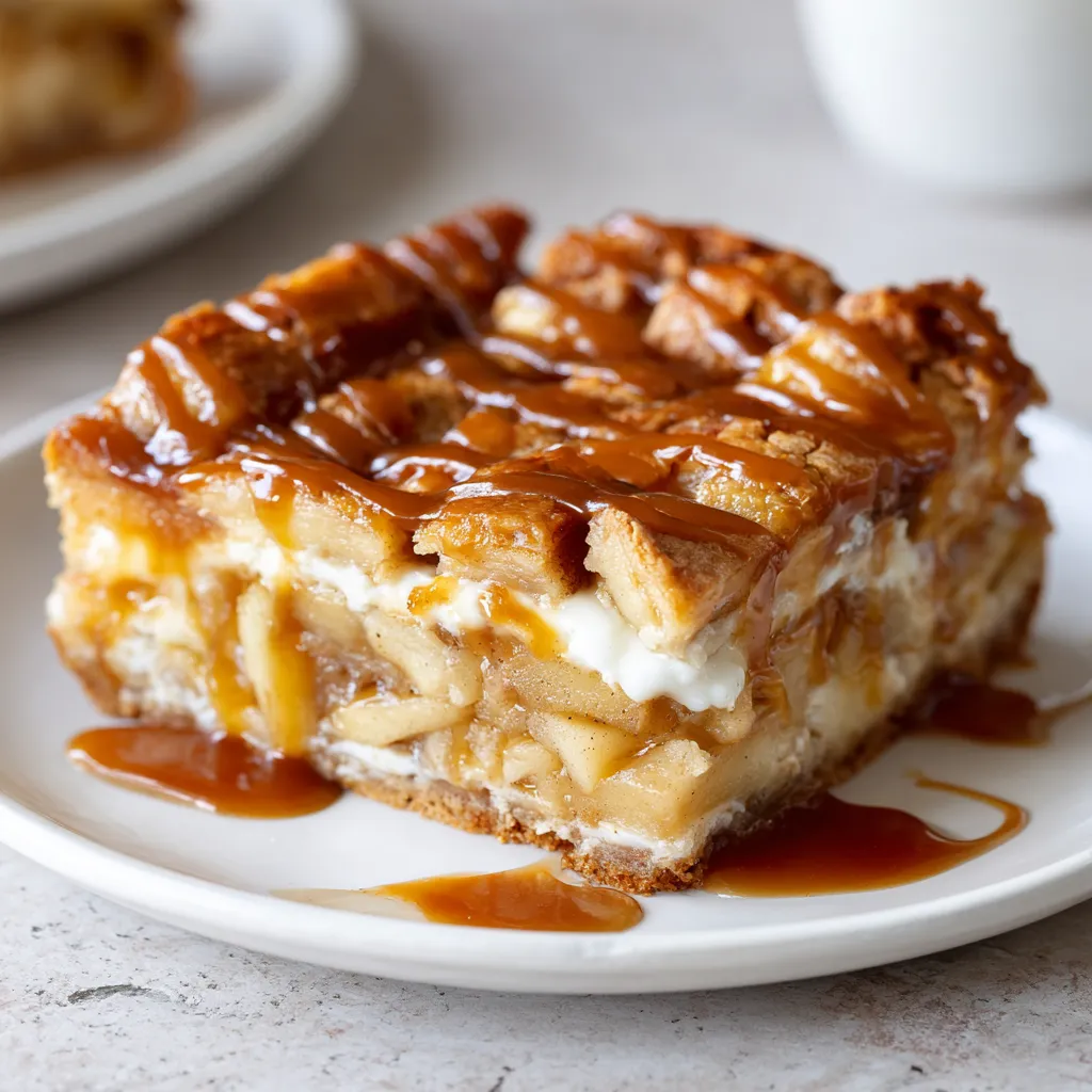 SALTY CARAMEL APPLE PIE BARS
