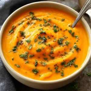 Spicy butternut squash and sweet potato soup in bowl. Creamy autumn soup.