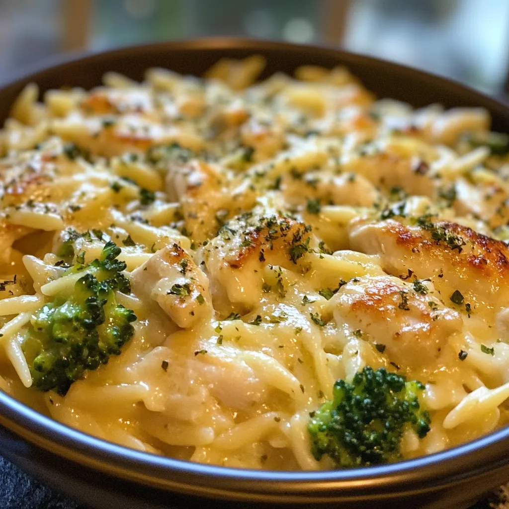 ULTIMATE CHEESY CHICKEN ORZO