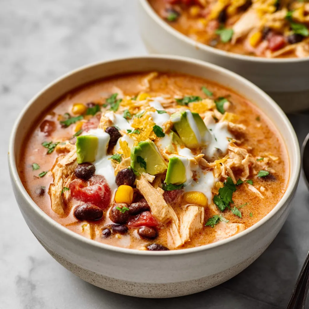 ULTIMATE CHICKEN TACO SOUP