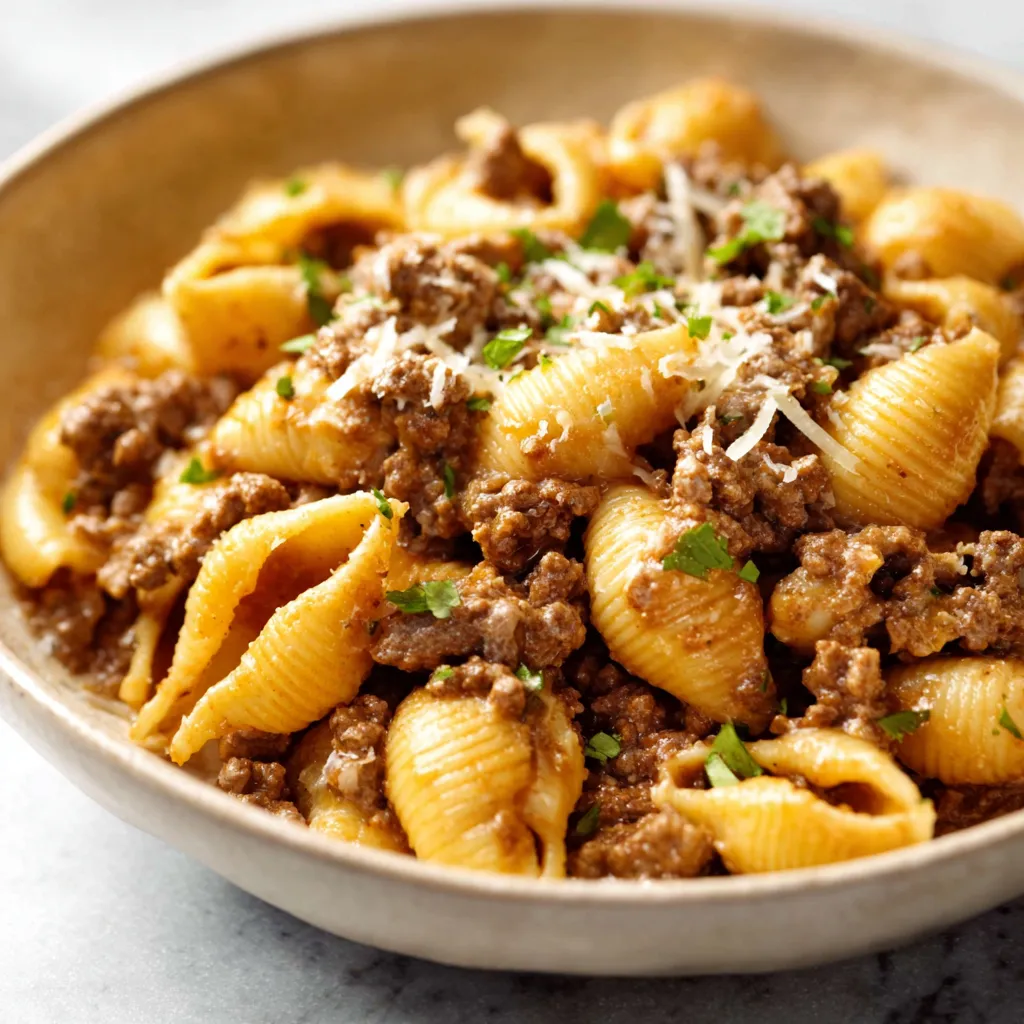 ULTIMATE CREAMY BEEF SHELLS