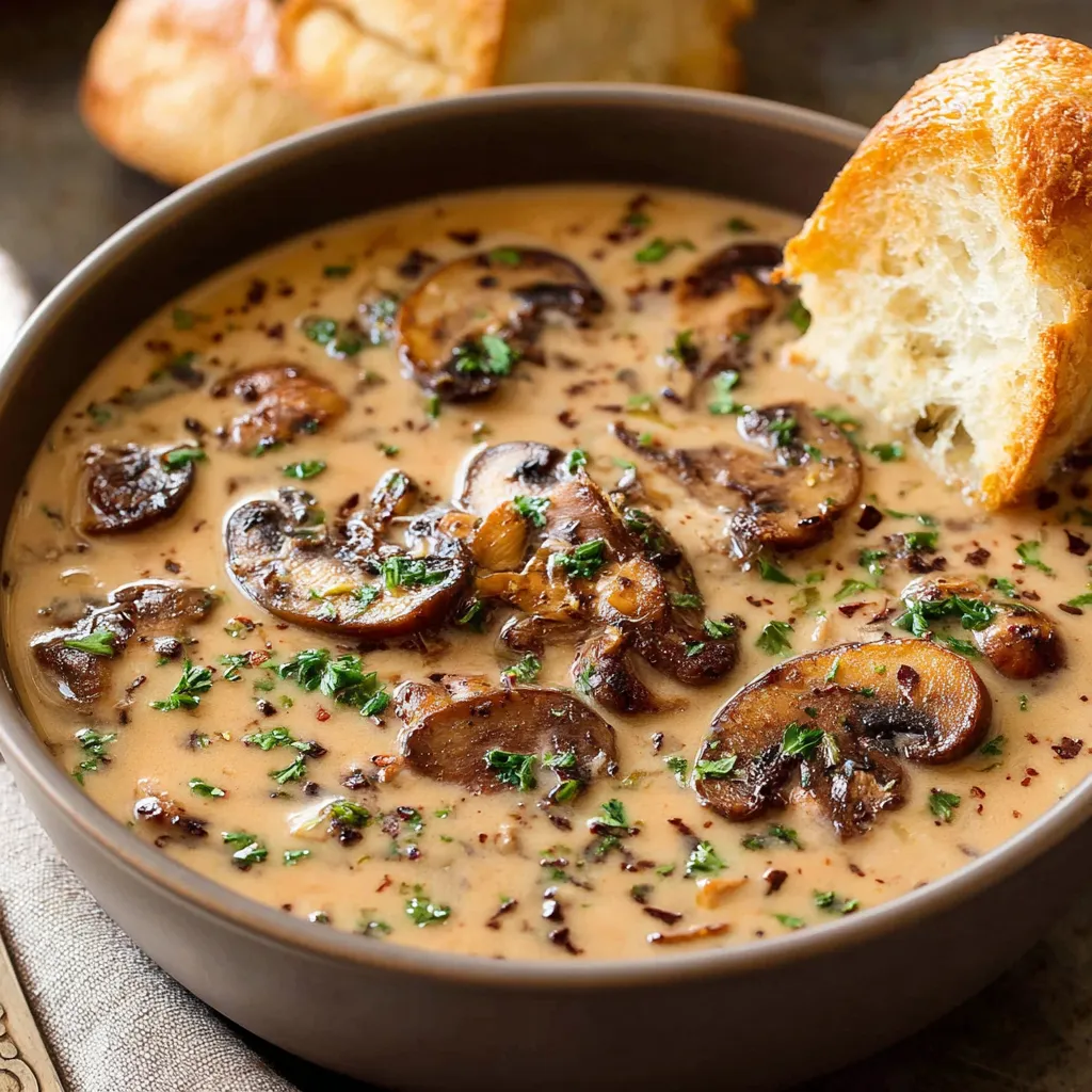 ULTIMATE CREAMY MUSHROOM SOUP