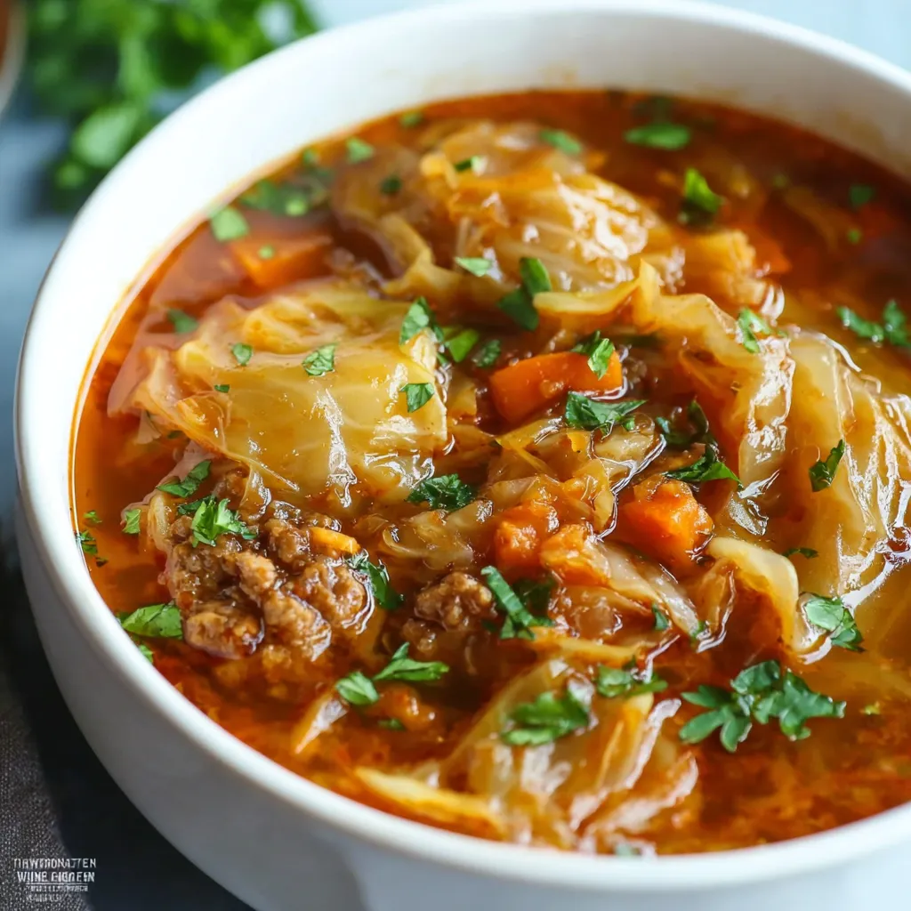UNSTUFFED CABBAGE ROLL SOUP