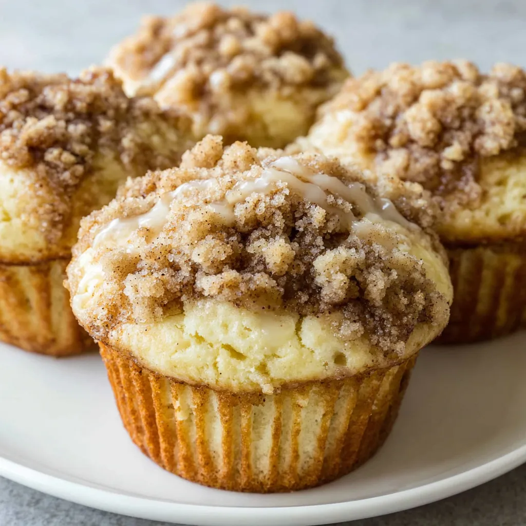Apple pumpkin streusel muffins, a fall favorite, are displayed in this enticing image from the recipe article.