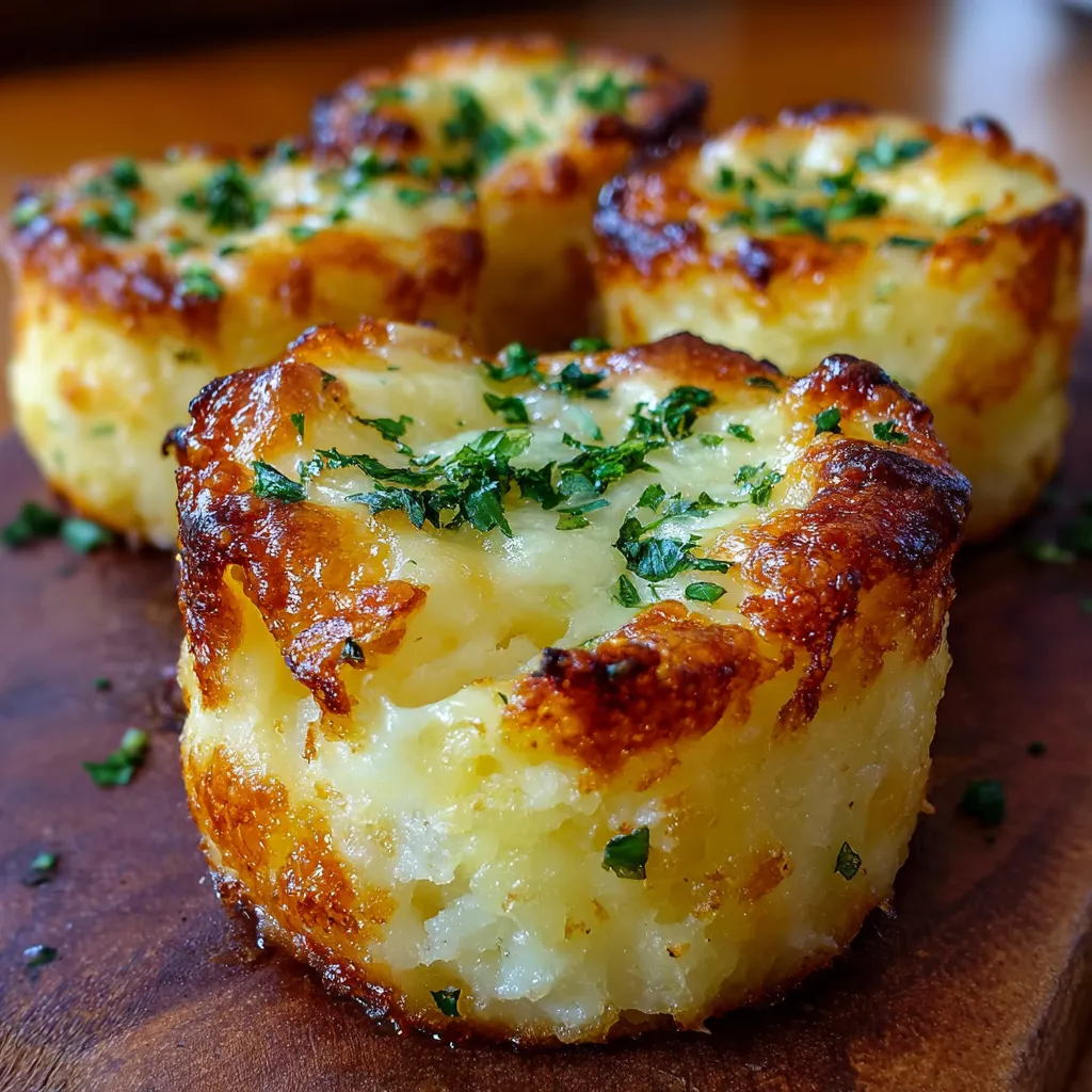 Cheesy mashed potato cheese puffs, a close-up showcasing their golden-brown exterior and cheesy filling, are the star of this second image.