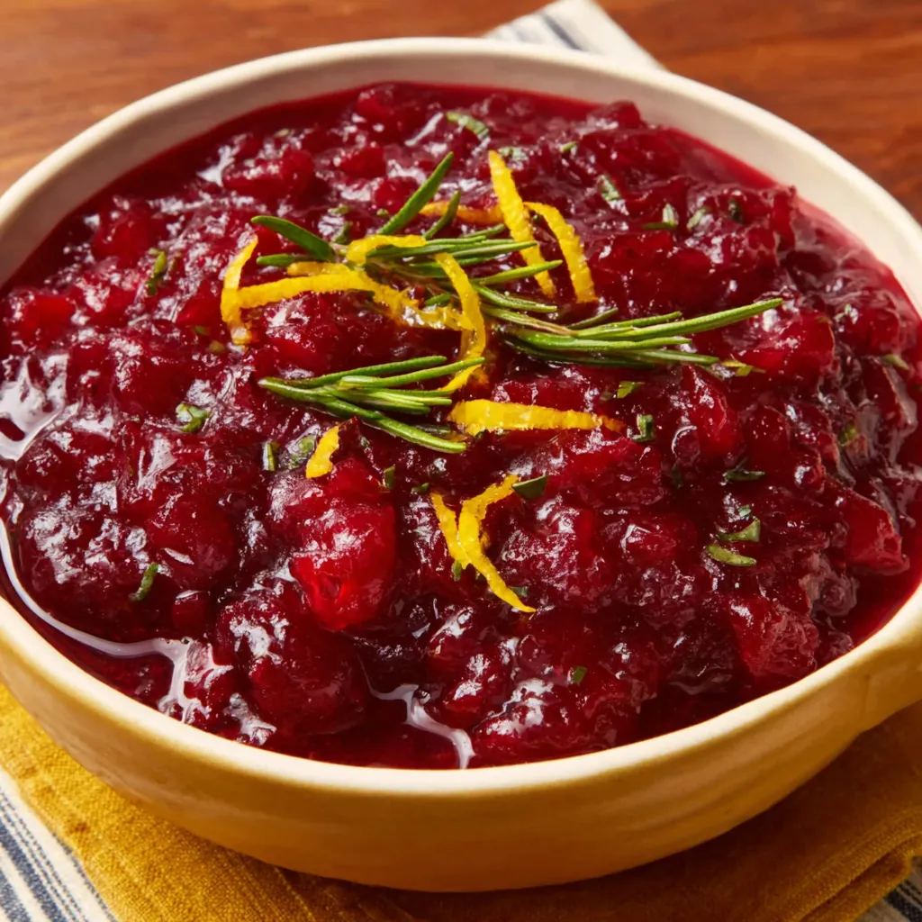 This cranberry sauce recipe content image showcases a delicious and easy-to-make side dish perfect for Thanksgiving or any holiday meal.