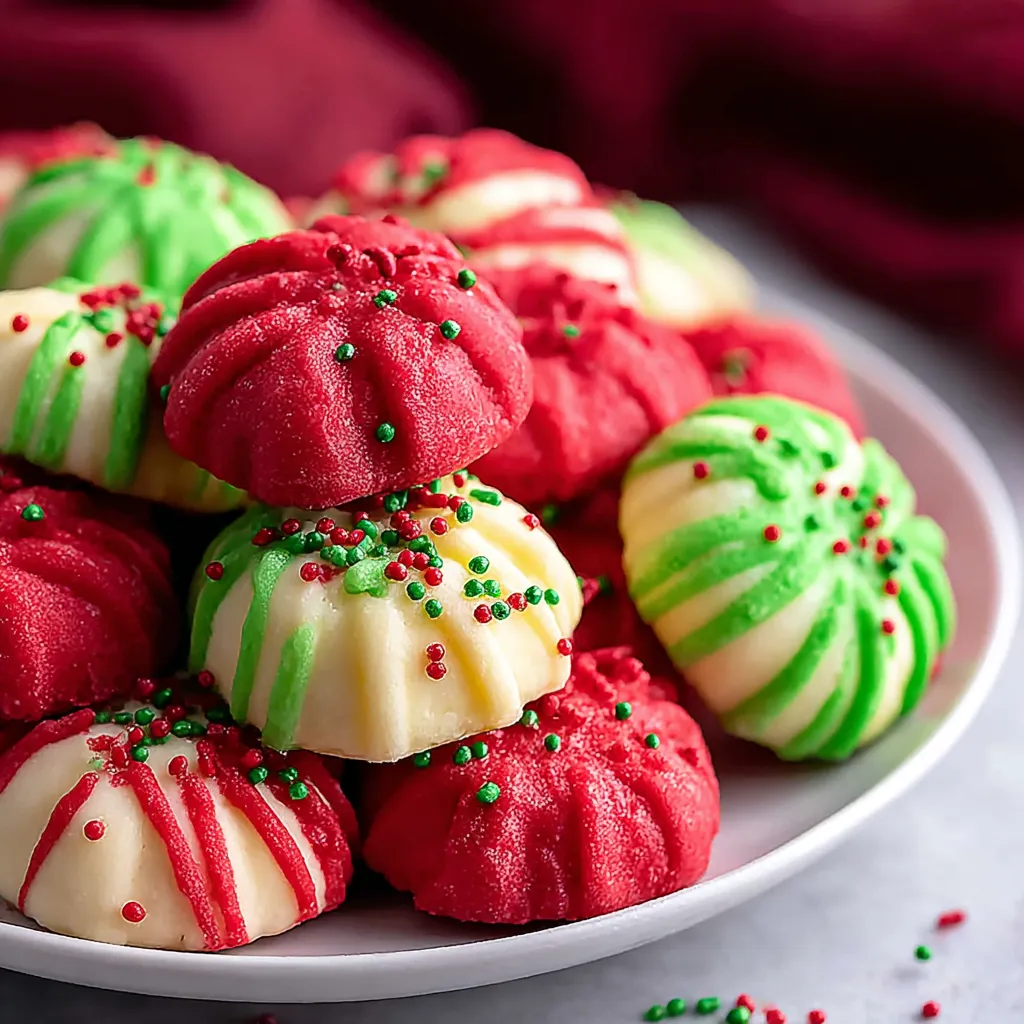 Easy to make Christmas cream cheese mints are shown in this image, perfect for a festive treat.