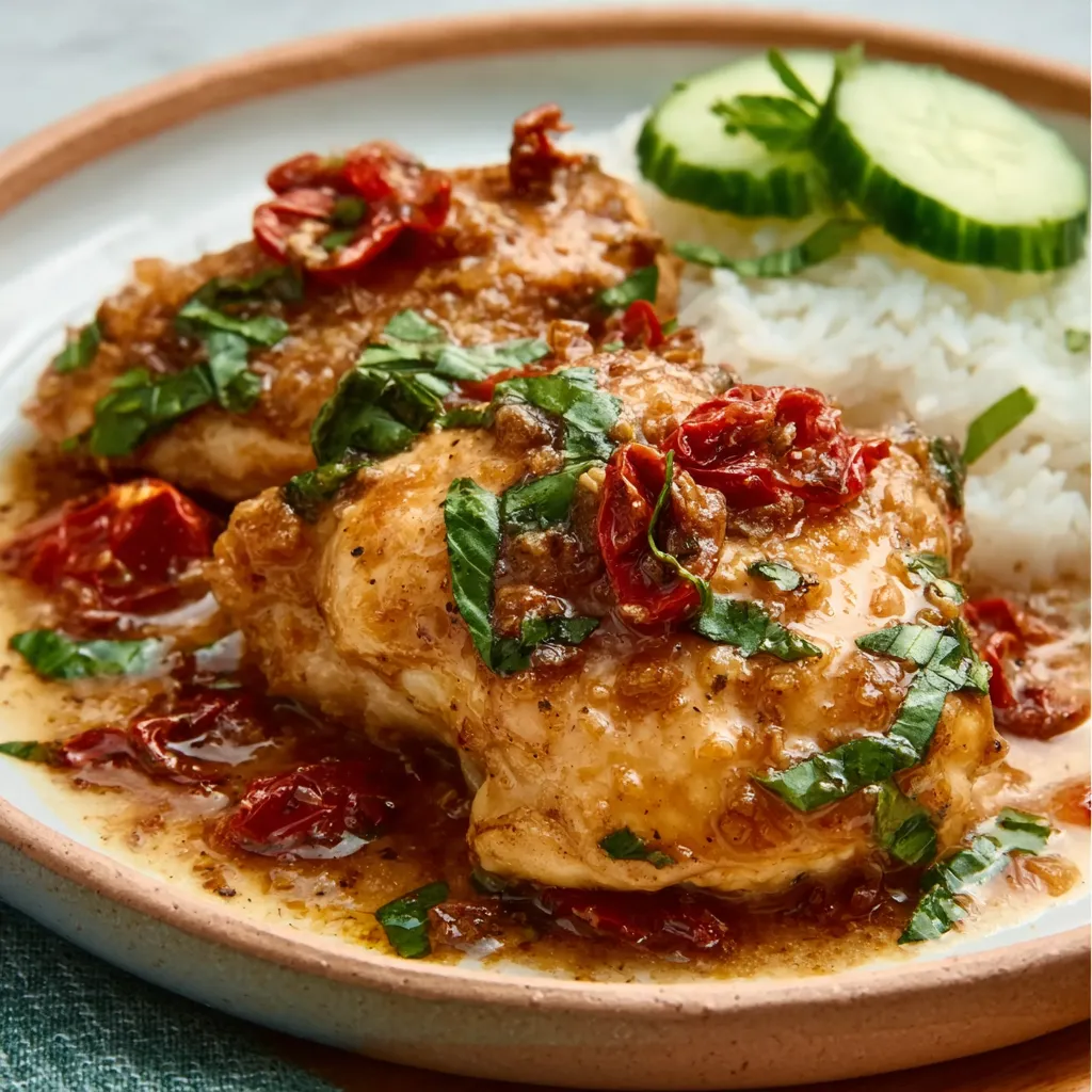 Creamy Instant Pot Marry Me Chicken is showcased in a second content image.
