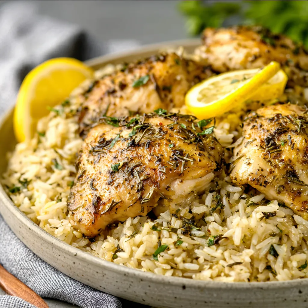 Close-up of slow cooker lemon herb chicken, showcasing its juicy texture and flavorful herbs, perfect for an effortless weeknight meal.