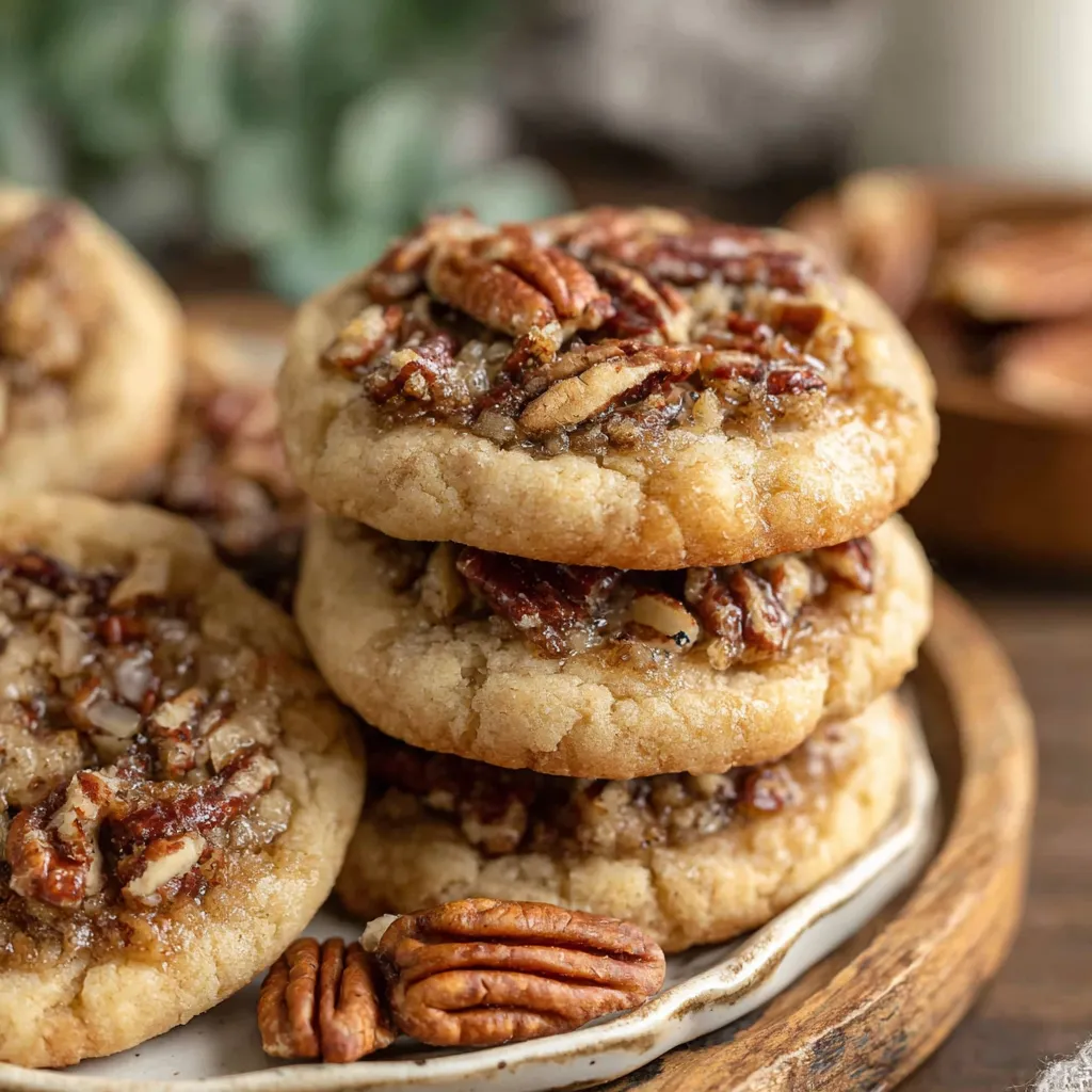 Easy pecan pie cookies, a delicious holiday treat, are shown in this second content image.