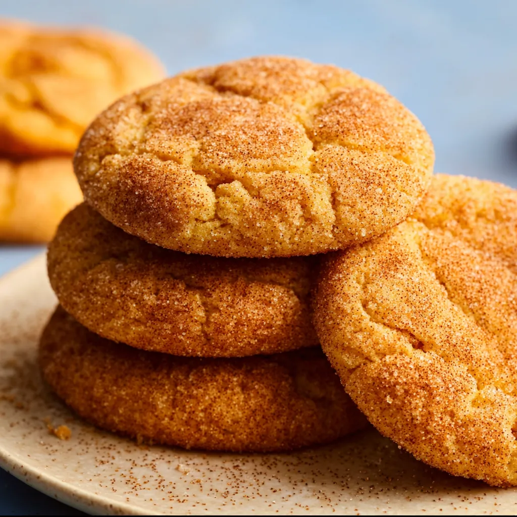 Soft pumpkin snickerdoodles, Fall's best cookie, are beautifully displayed in this second content image.