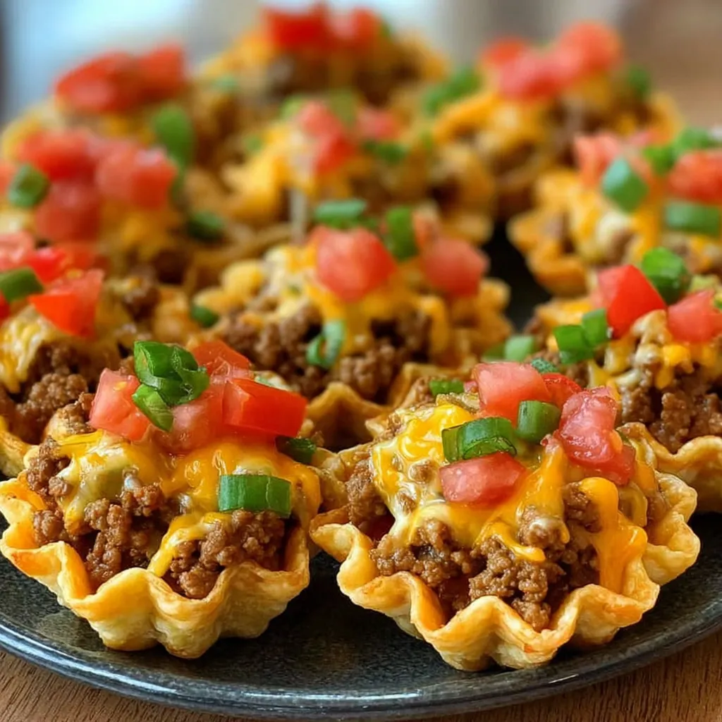 Easy Taco Ranch Bites content image showing the finished appetizers ready to be served.
