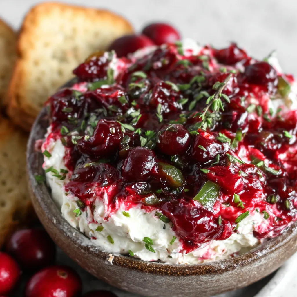 Christmas cranberry jalapeno dip, a festive and flavorful appetizer, is featured in this delicious recipe perfect for holiday gatherings.