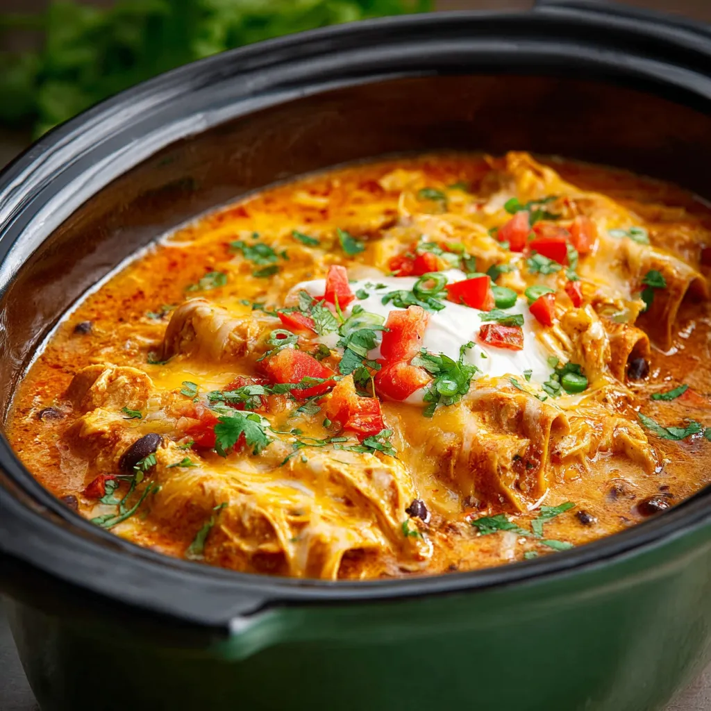 CRAZY GOOD CHICKEN ENCHILADAS