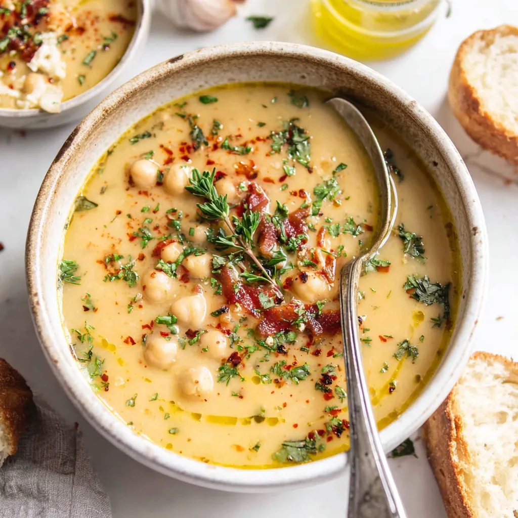 CREAMY DREAMY GARLIC SOUP