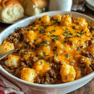 Easy Hobo Casserole featured image showcases a delicious and comforting baked casserole dish with golden-brown topping, perfect for a simple weeknight meal.