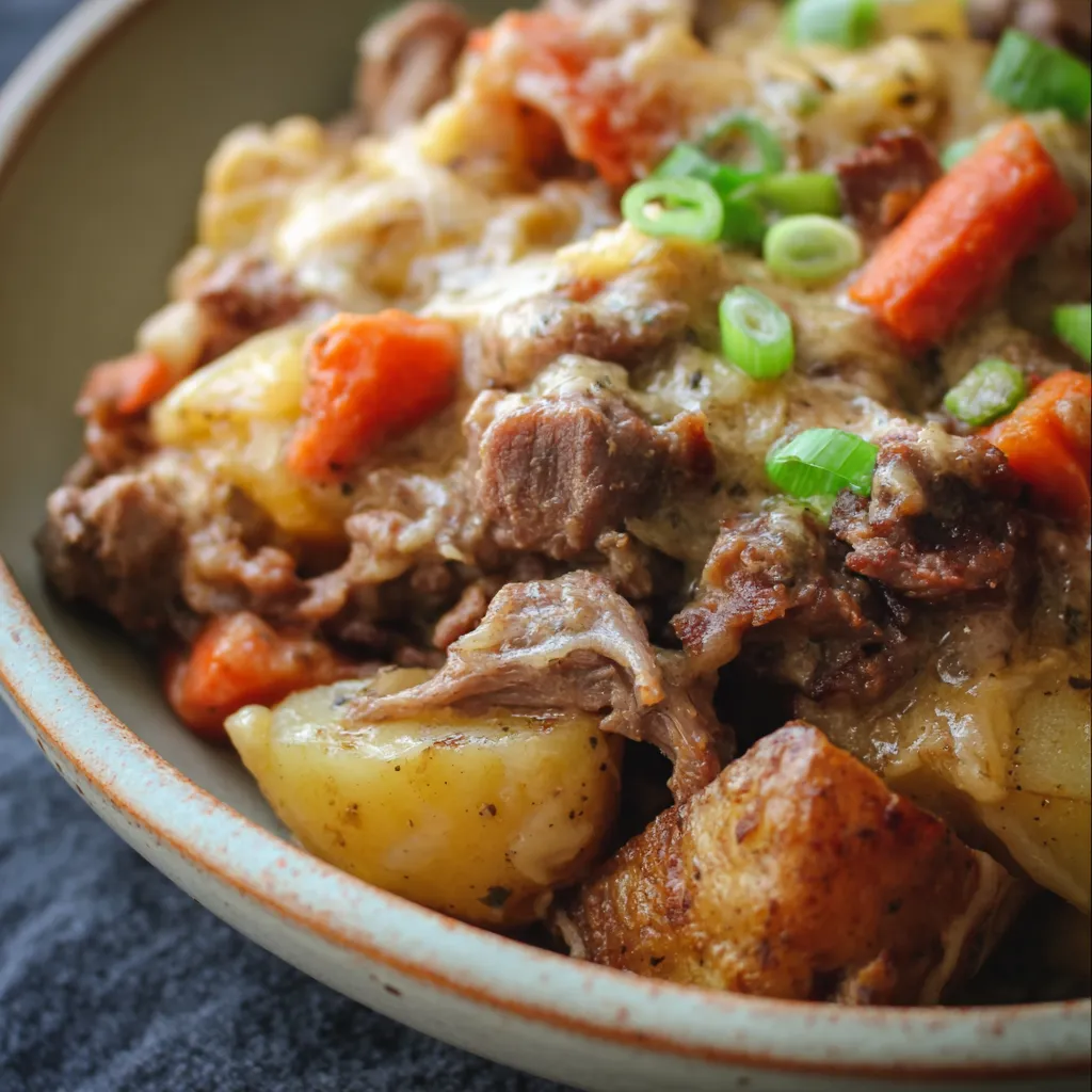 Instant Pot Hobo Casserole featured image showcases a comforting and hearty one-pot meal ready to serve.