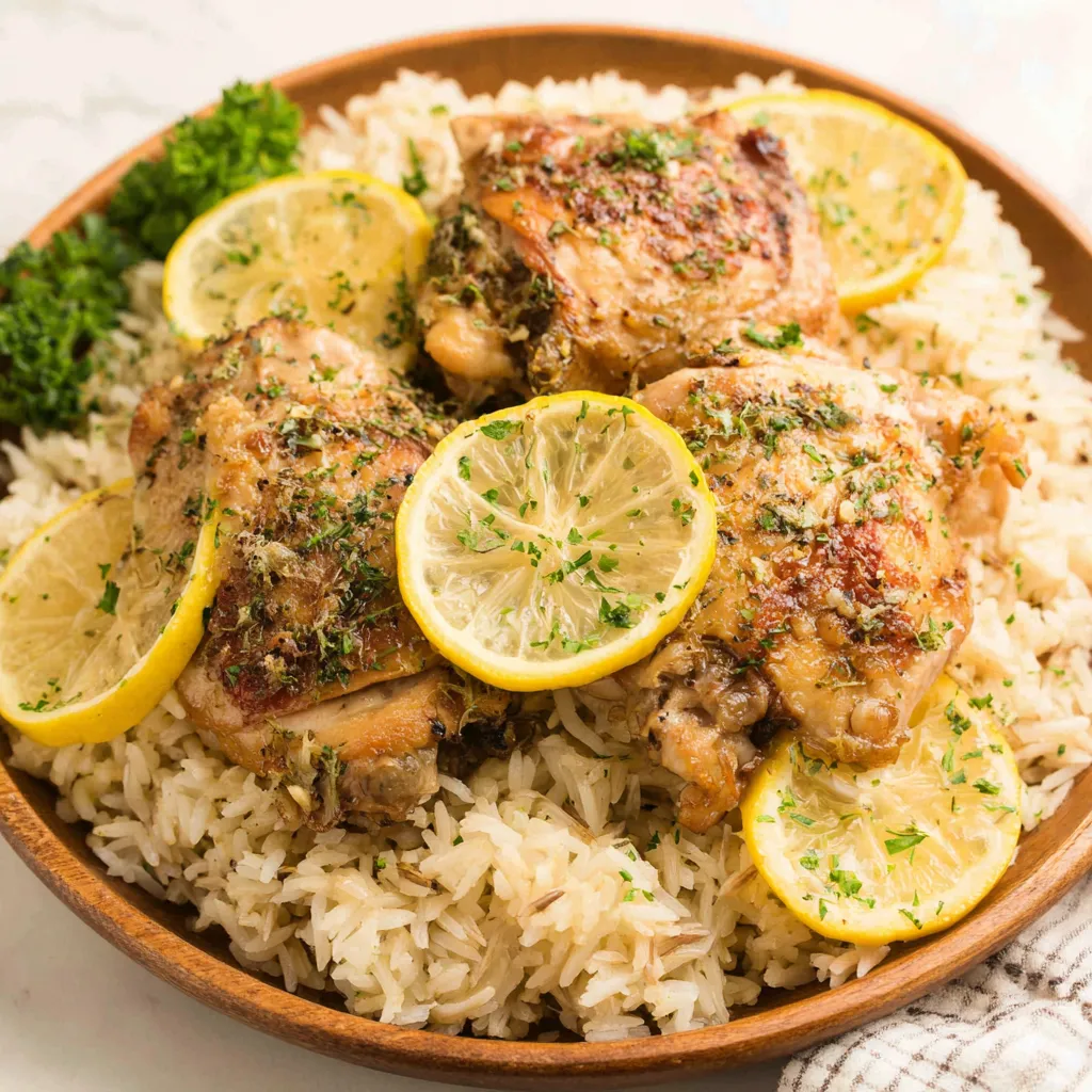 LEMON HERB CHICKEN & RICE