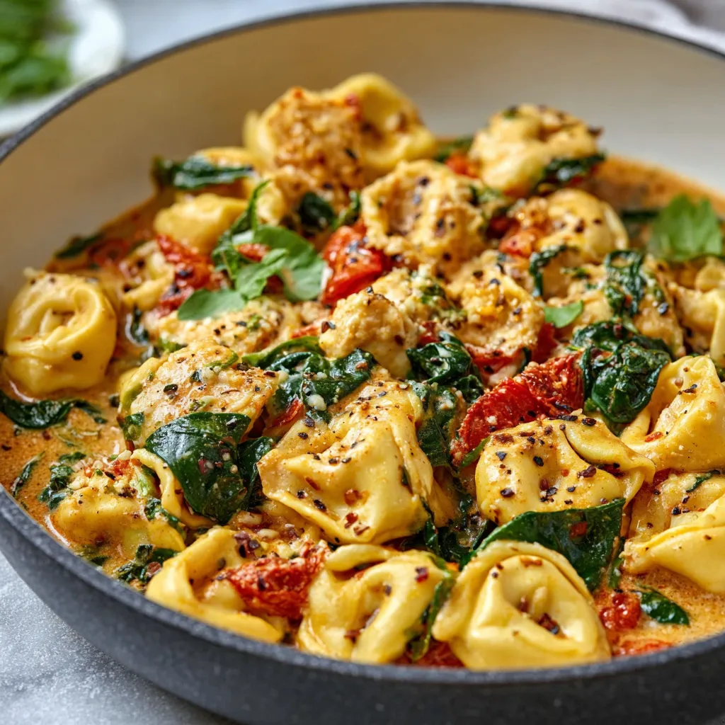 Creamy Marry Me Tortellini, a comforting pasta dish, is pictured as the featured image for this irresistible recipe.