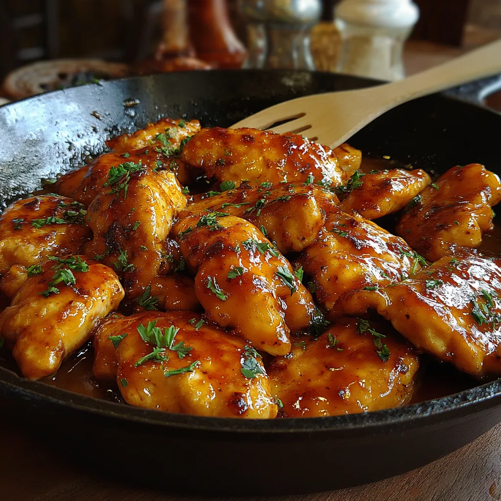 Irresistible Texas Roadhouse Butter Chicken Skillet features tender chicken, creamy butter sauce, and melted cheese in a sizzling skillet.