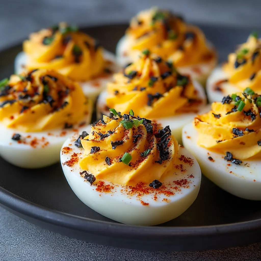 SPOOKY DEVILED EGG HALLOWEEN SNACK