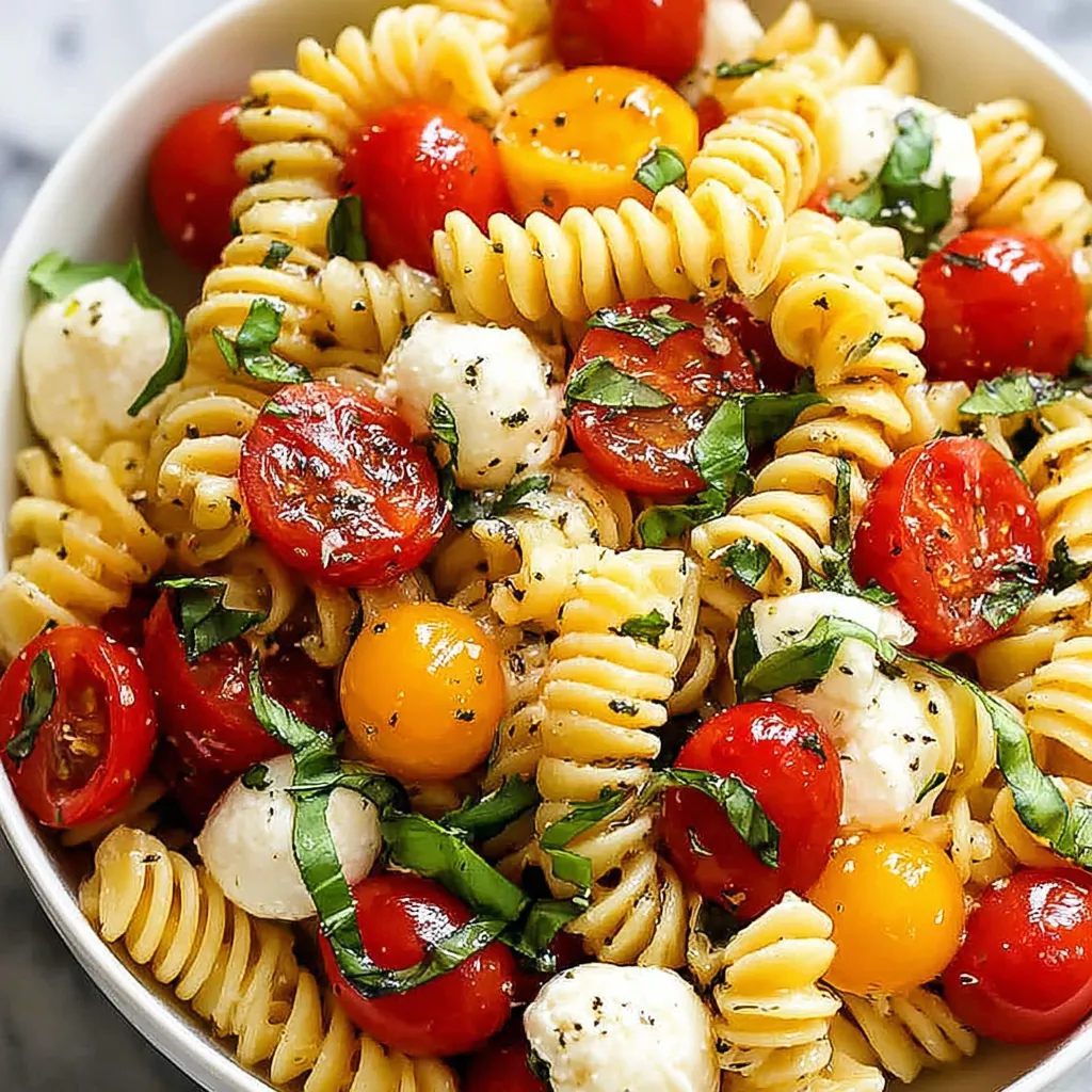 SUMMER CAPRESE PASTA PERFECTION