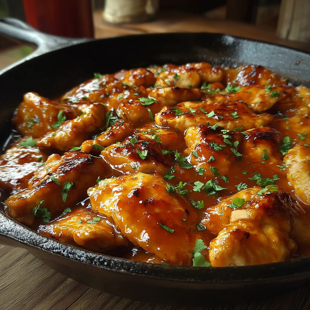 Texas Roadhouse Butter Chicken Skillet showcases a delicious and easy comfort food meal perfect for a weeknight dinner.
