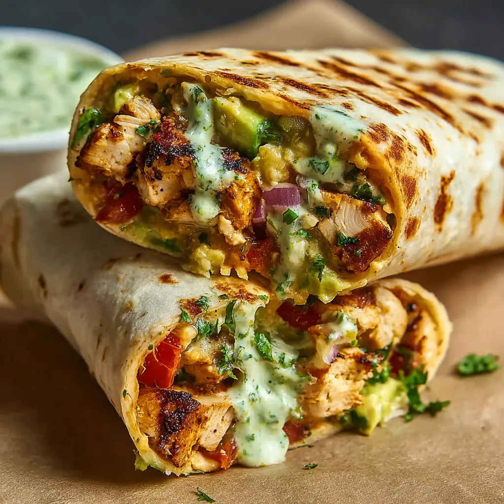 ULTIMATE CHIPOTLE RANCH GRILLED CHICKEN BURRITO