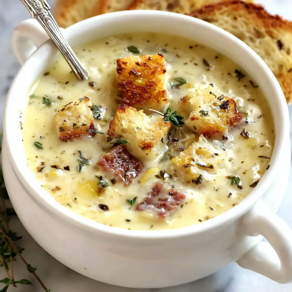 VELVETY FRENCH GARLIC SOUP
