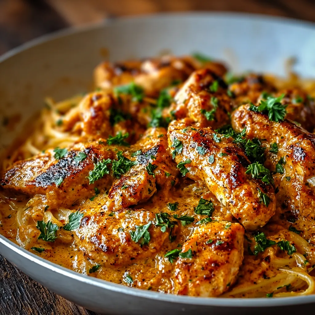 Another delicious image showcasing the preparation or finished presentation of Cowboy Butter Chicken.