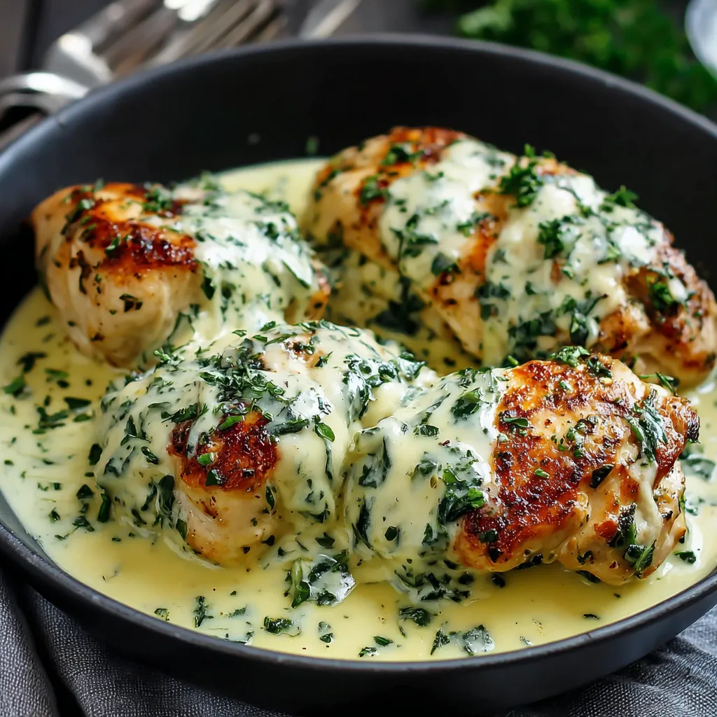 Close-up of a delicious Mozzarella Chicken dish ready to be served.