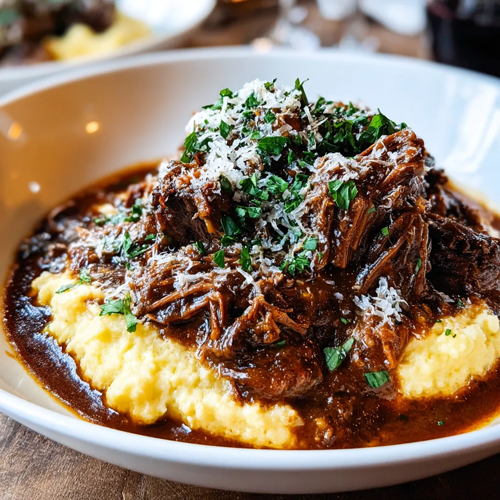 Close-up of rich and flavorful Short Rib Ragu, perfect for pasta.